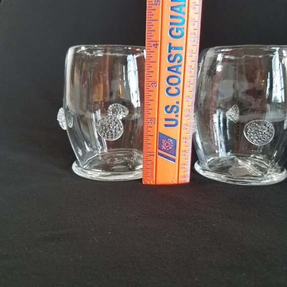 2 Juliska Cameron Double Old Fashioned Glasses READ 4"X4" (b) - Picture 2 of 15